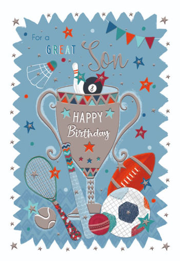 Picture of FOR A GREAT SON BIRTHDAY CARD